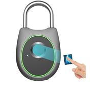 Lucchetto intelligente con impronta digitale, Impronta digitale Pa USB ricaricabile nera for armadietto palestra bagagli