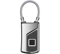 Lucchetto intelligente con impronta digitale, Smart Lock for impronte digitali IP66 Ricarica USB senza chiave 10 impronte digitali for la porta dell'armadietto della palestra