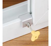 Lucchetto limite cavo regolabile in lega di sicurezza portatile per finestra con chiave, ideale per camera da letto e ufficio (A)