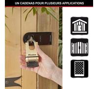 Lucchetto Master Lock Excell M1177EURD 4 Cifre Ottone 58 mm Boro Impermeabile