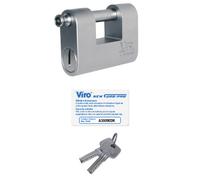 Lucchetto monoblocco EURO MONOLITH Viro mm.87 chiave a profilo europeo - 4154