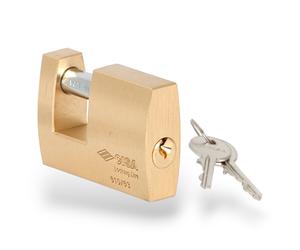 Lucchetto monoblocco in ottone smerigliato con arco in acciaio CISA LOCKINGLINE 21610
