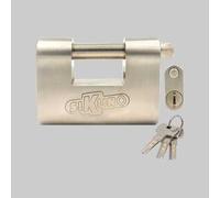 LUCCHETTO MONOBLOCCO OVALE TITAN SIKURO 84 mm Lucchetti Arco Corazzati