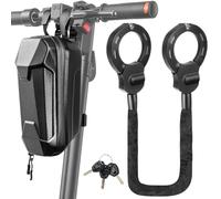 Lucchetto Monopattino Elettrico, Lucchetto Antifurto per Bicicletta con 3 Chiaves, Lucchetto Bicicletta per Moto, Passeggini, Scooter, E-bike, MTB, 1,75 kg, 93.5 cm