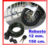 Lucchetto Moto per Bicicletta Antifurto Cavo Scooter Bici Catena Monopattino