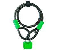 LUCCHETTO ONGUARD NEON BULL CAVO 1200 x 8 mm VERDE FLUO