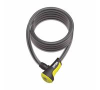 LUCCHETTO ONGUARD NEON CAVO CHIAVE 180 x 12 mm GIALLO FLUO