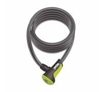 LUCCHETTO ONGUARD NEON CAVO CHIAVE 180 x 12 mm VERDE FLUO