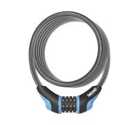 LUCCHETTO ONGUARD NEON CAVO COMBO 180 x 12 mm AZZURRO FLUO