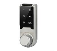 Lucchetto per armadietto in lega di zinco, codice digitale, resistente alle | Avviso di tentazione errata a 4 volte, blocco 60s, alto standard di sicurezza, codice elettronico, design robusto (30 mm)