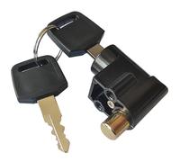 Lucchetto per bici con chiave, lucchetto per batteria per, contenitore per batterie per con accensione a chiave portatile in metallo per bici elettrica con 2 chiavi, contenitore per