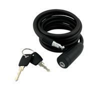 Lucchetto per bicicletta 8 mm x 1500 mm, cavo di sicurezza in acciaio con rivestimento protettivo, serratura per bicicletta con 2 chiavi, protezione antifurto per bicicletta, e-bike, scooter e