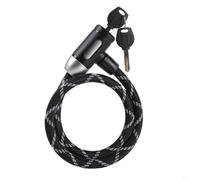 Lucchetto per bicicletta, 82 cm, in nylon rinforzato, resistente, 82 cm | Cavo in nylon rinforzato, resistente, lunghezza 82 cm, ideale per mountain bike, sicurezza antifurto