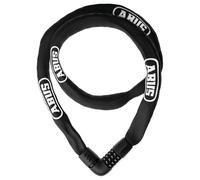 ABUS Lucchetto a Catena Tresor 6807C, Lunghezza 140 cm, nero | Lucchetto bici con meccanismo comodo, catena quadrata 7 mm, codice 4 cifre, protezione anti-manipolazione