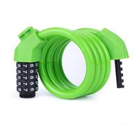 Lucchetto per bicicletta con codice a 5 cifre con cavo in acciaio resistente per la massima prevenzione dei furti e convenienza (1,2 m verde)