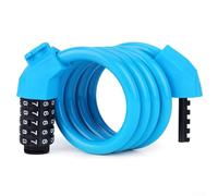Lucchetto per bicicletta con codice a 5 cifre con cavo in acciaio resistente per la massima prevenzione dei furti e convenienza (1,2 m blu)