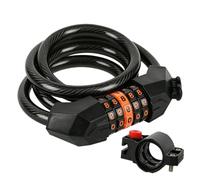 Lucchetto per bicicletta con combinazione a 5 cifre, lunghezza 120 cm | Accessori per biciclette, lucchetto a cavo resistente alla ruggine e all'usura, catena a cavo adatta a biciclette