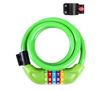 Lucchetto per bicicletta con numeri per bambini (120 cm/12 mm), antifurto con codice a 5 cifre, lucchetto a combinazione per bicicletta per ragazze e ragazzi