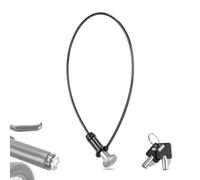 Lucchetto per Bicicletta Lucchetto a Cavo [Chiave] Lucchetto Nascosto all'estremità del Manubrio, cavo in acciaio da 59 cm Lucchetto a Cavo per Mountain Bike e Bici da Corsa