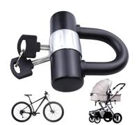 Lucchetto per bicicletta - Lucchetto a U per bicicletta e scooter | U-Lock con design antifurto | freno a disco per moto | Outdoor Battery Security Llock