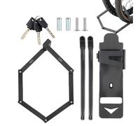Lucchetto per bicicletta, lucchetto da equitazione, lucchetto per moto, con di montaggio e 3 chiavi, serratura antifurto per moto, porta, cancello, recinzione, per ciclismo