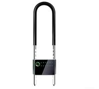 Lucchetto per bicicletta, per smart impermeabile, a forma di U, per controllo tramite app Tuya, per porte in vetro con password (430 mm)