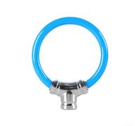 Lucchetto per bicicletta senza chiave, con cavo in acciaio rinforzato, impermeabile e resistente ai tagli, dimensioni compatte per la sicurezza di biciclette ed eBike (blu)