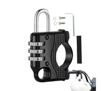 Lucchetto per casco da moto, con combinazione di cifre, protezione antifurto per casco, per bambini, adulti, uomini, donne, all'aperto, parcheggio, moto, bici elettrica, notte