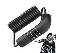 Lucchetto per casco da moto, facile da retrattile, lucchetto a combinazione, per pendolari, città, montagna, viaggi, attività all'aperto, scuola, ciclismo, ciclismo