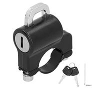 Lucchetto per Casco Moto da 22 Mm, Lucchetto di Sicurezza in Metallo 2 Chiavi Gancio per Bici Elettrica, Antifurto Universale in Lega di Alluminio Ferro Nero per Scooter da Moto