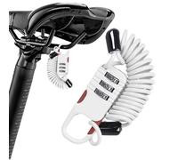 Lucchetto per casco moto - Lucchetto con codice combinato a 3 cifre, cavo in acciaio retrattile, design di sicurezza compatto, accessorio antifurto durevole | Portabilità senza sforzo Portatile per bi