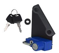Lucchetto per casco moto premium antifurto per YZF R1M R1S R6 Lucchetto di sicurezza in lega di alluminio con 2 chiavi e hardware di montaggio Arancione lato sinistro per 2015 (Blu)