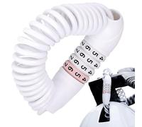 Lucchetto per Casco Motocicletta | Combinazione Portatile a 4 Cifre | Blocco Bagaglio Portatile con Codice | per Viaggio Outdoor Campus Pendolarismo Sicurezza Esercizio Parcheggio Ricreazione