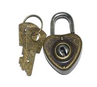 Lucchetto per cassetto, valigia, stile vintage, a forma di cuore, per valigie, zaini, diari, libri, piccoli lucchetti resistenti alle intemperie