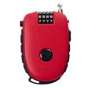 Lucchetto per cavi bagagli - 3,7 X 2,5 X 0,8 pollici, dispositivo di sicurezza portatile a 4 cifre, strumento di sicurezza flessibile retrattile, valigetta da viaggio, casco, zaino, fotocamera per uso