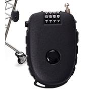 Lucchetto per cavi bagagli - 3,7 X 2,5 X 0,8 pollici, dispositivo di sicurezza portatile a 4 cifre, strumento di sicurezza flessibile retrattile, valigetta da viaggio, casco, zaino, fotocamera per uso