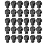 Lucchetto per cavo, 300 pezzi Fermacorda a molla con foro singolo Fermacorda per cordoncini Paracord Lacci per scarpe Borse Abbigliamento (Nera)