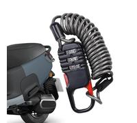 Lucchetto per cavo per casco moto, Lucchetto per scooter elettrico,Lucchetto a combinazione a 3 cifre per passeggino | Serratura retrattile antifurto, catena di blocco portatile per moto