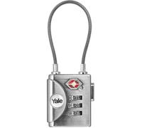 Lucchetto per cavo YALE TSA con codice combinato - 3 cifre programmabili - Per valigia e bagaglio