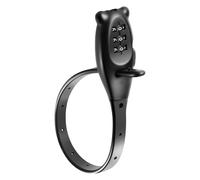 Lucchetto per cravatta, con chiusura lampo, per scooter elettrico, portatile, antifurto, 18,7 x 0,39 pollici, nylon, acciaio inossidabile, hardware di protezione per auto e sci