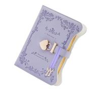 Lucchetto per diario B6 in pelle PU, con copertina rigida, lucchetto e , 360 pagine ricaricabili, elegante organizer personale per donne e ragazze, diario di scrittura e funzionale