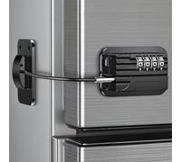 Lucchetto per Frigorifero con Codice, Combinazione di Blocco Frigorifero Bambini Migliorata, Lucchetto per Armadietto con Password per Frigorifero Armadi Porte Finestre Guardaroba (Nero-1 pezzo)