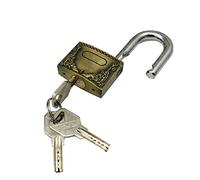 Lucchetto per impieghi gravosi, Lucchetto in lega di zinco con arco in acciaio inossidabile da 40-60 mm 3 chiavi(60mm)