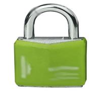 Lucchetto per impieghi gravosi, Set di 2 lucchetti con 3 chiavi multicolori in due dimensioni(Green)