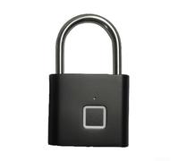 Lucchetto per impronte digitali con batteria ricaricabile, impermeabile, senza chiave, facile da usare, per esterni, per fornitura diretta alla fonte (30 nero)