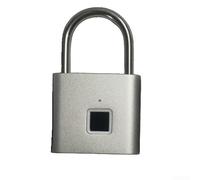 Lucchetto per impronte digitali con batteria ricaricabile, impermeabile, senza chiave, facile da usare, per la fornitura diretta della fonte (20 argento)