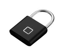 Lucchetto per impronte digitali, serratura senza chiave per sicurezza, batteria ricaricabile con sensore biometrico e corpo in lega di zinco, per capannoni, recinzioni, cancelli e porte per proteggere