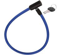 Lucchetto per monopattino elettrico rinforzato con cavo 60 cm in acciaio resistente con sistema di chiusura a chiave Sicurezza avanzata, durevole e facile da usare, protezione antifurto efficace (blu)