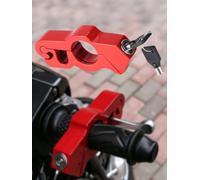 Lucchetto per moto, scooter, in lega, regolabile, per manubrio, antifurto, universale, per moto, scooter, ciclomotore, rosso