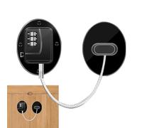 Lucchetto per porta del frigorifero, sicurezza per bambini, autoadesivo, serratura per porta del frigorifero a prova di bambini, serratura per armadio senza punzonatura e senza chiave